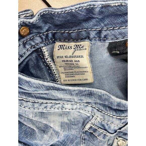 Miss Me Y2K medium wash bootcut angel wing embellished jeans size 29 - Picture 9 of 10
